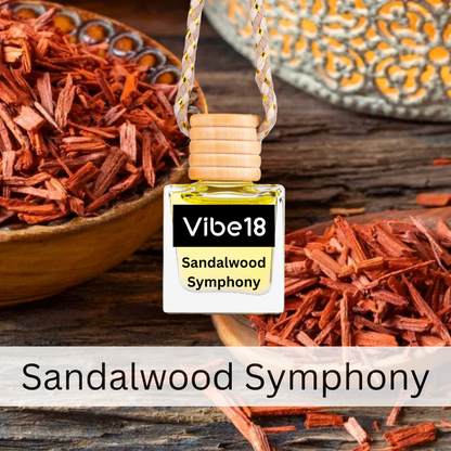 Sandalwood Symphony Car Perfume - Up to 60 Days Long-Lasting and Refreshing Car Air Freshener