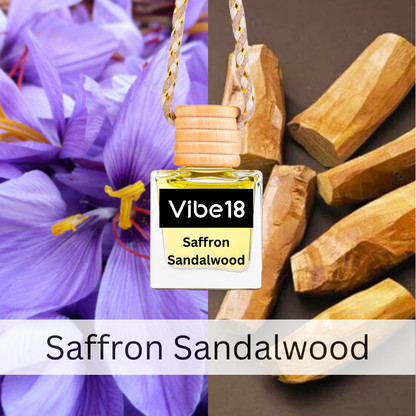 Saffron Sandalwood Car Perfume - Up to 60 Days Long-Lasting and Refreshing Car Air Freshener